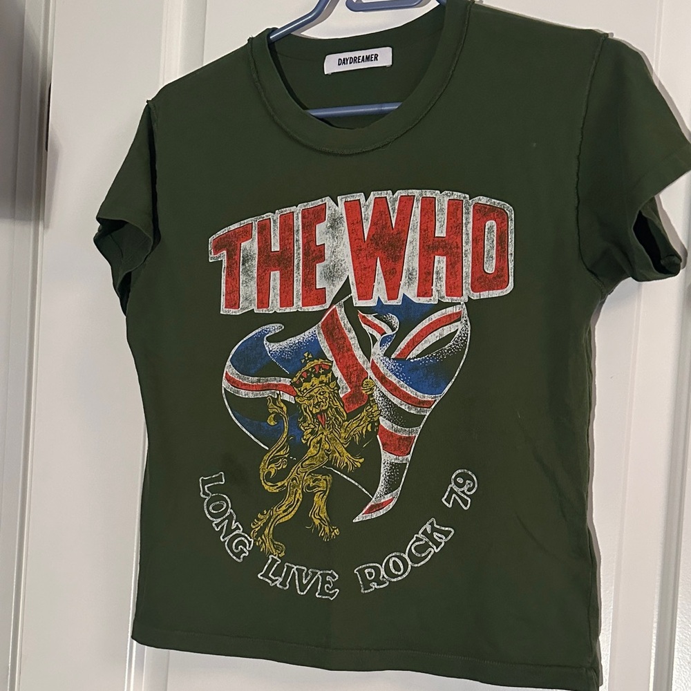Daydreamer Olive Green "The Who" Short Sleeve Tee